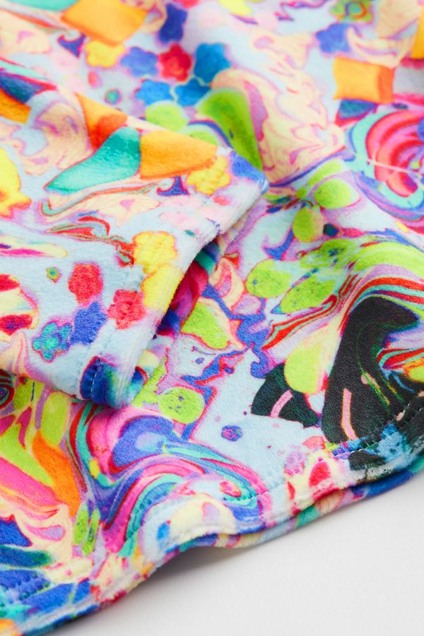 Top estampado en velour