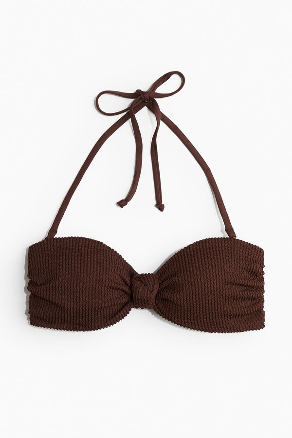 Top de bikini bandeau acolchado