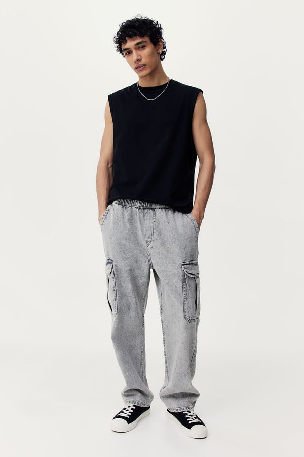 Joggers en denim de corte holgado