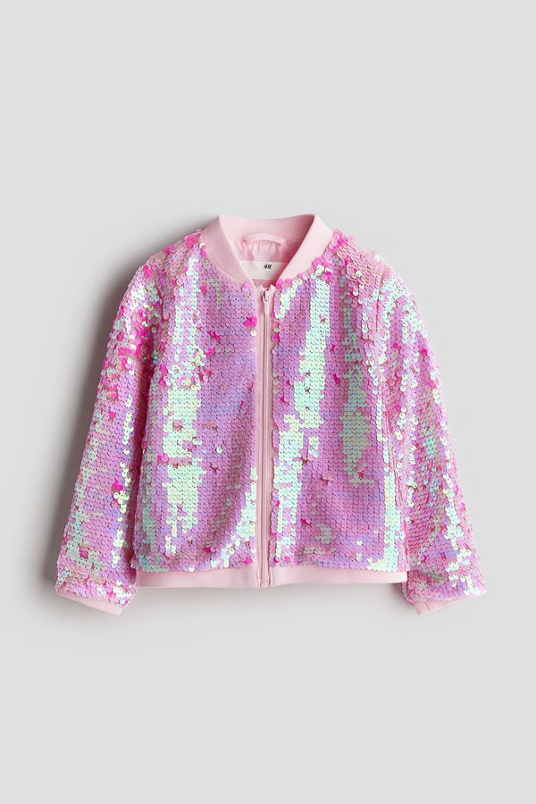 Chaqueta bomber de lentejuelas