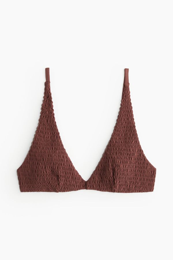 Top de bikini triangular enresortado