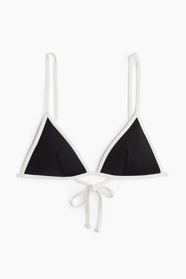 Top de bikini triangular con relleno