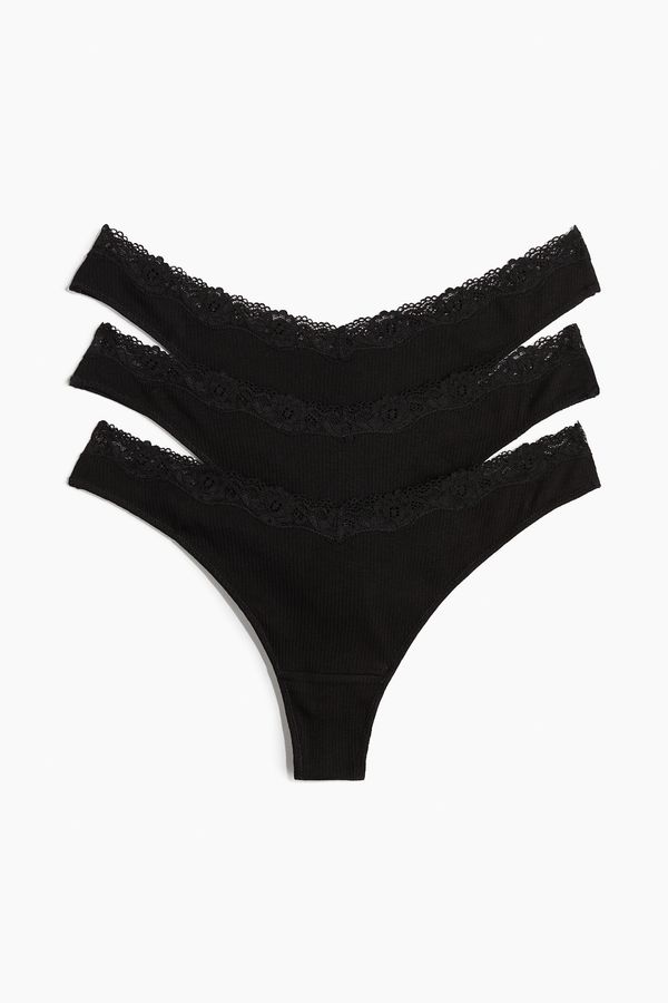 Pack de 3 tangas de algodón