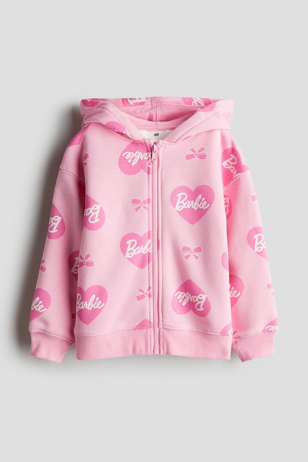 Hoodie estampado con cremallera