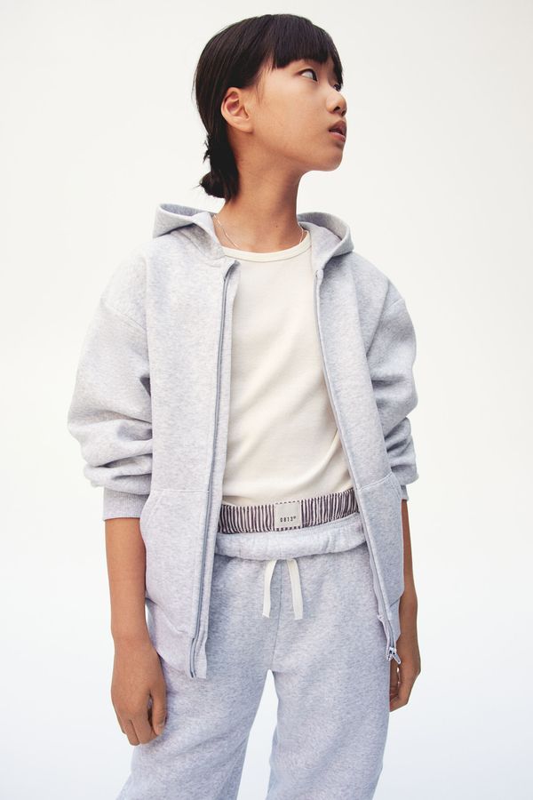 Hoodie oversize con cremallera