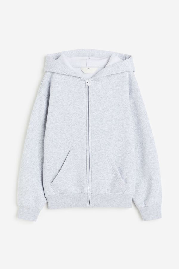 Hoodie oversize con cremallera