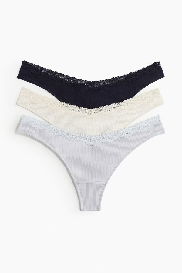 Pack de 3 tangas de algodón