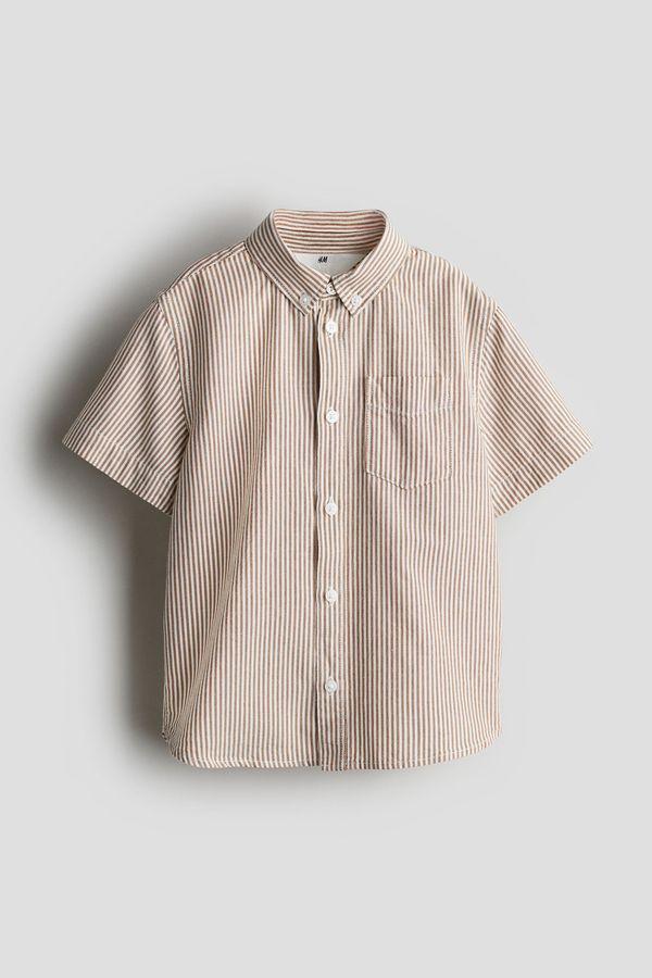 Camisa Oxford de mangas cortas