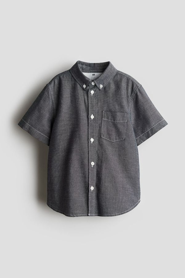 Camisa Oxford de mangas cortas