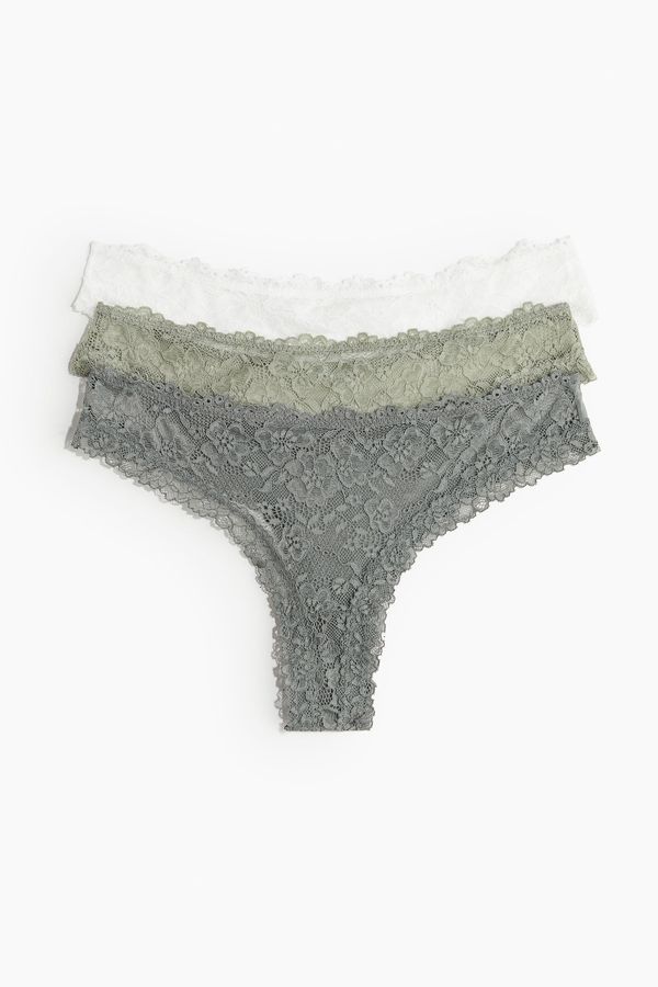 Pack de 3 tangas de encaje