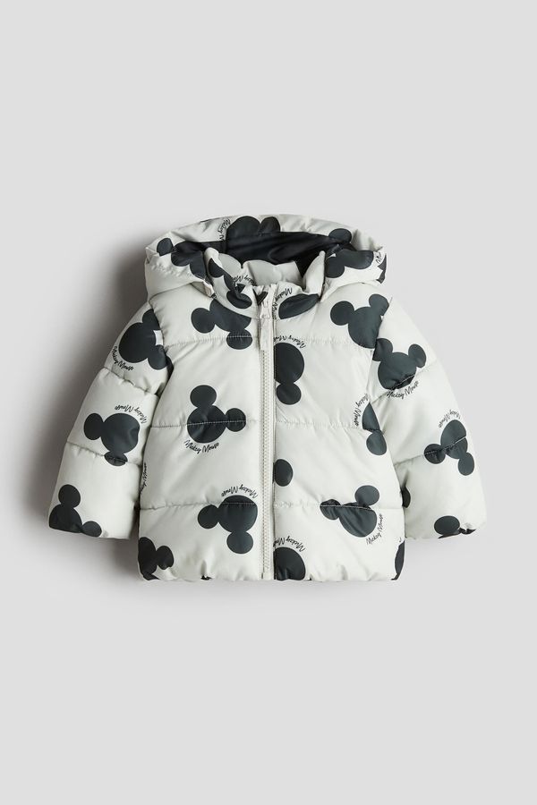 Chaqueta puffer con aplicaciones