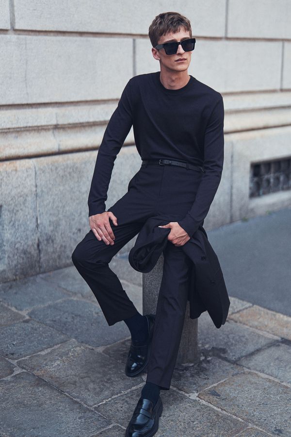 Saco en tejido fino Slim Fit