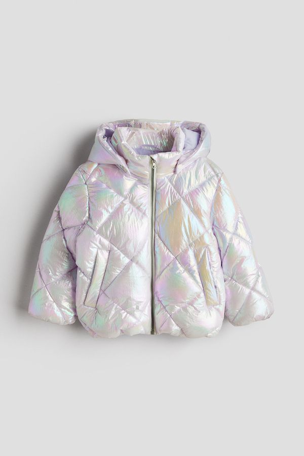 Chaqueta puffer con brillo