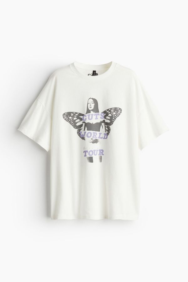 Camiseta oversize con motivo estampado