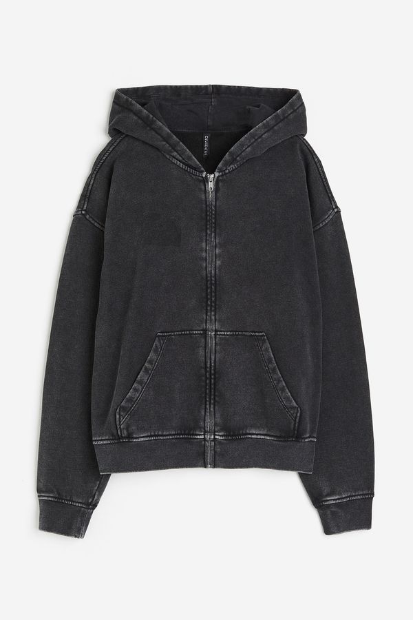Hoodie oversize con cremallera