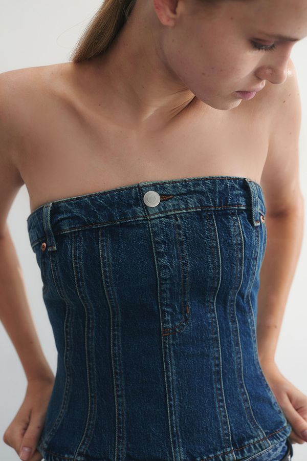 Bustier en denim