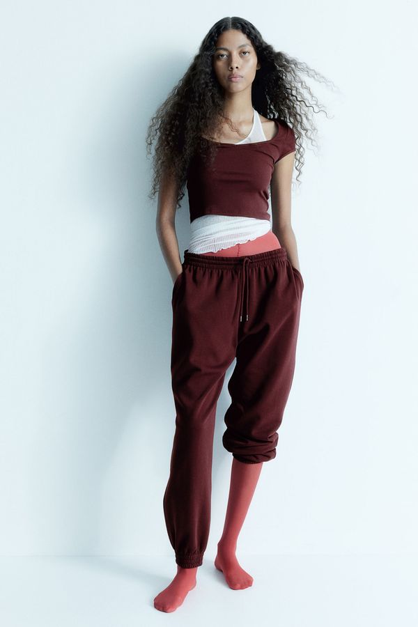 Joggers de tiro alto