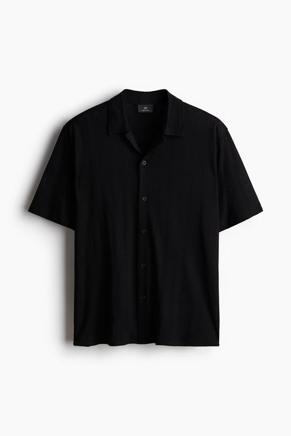 Camisa Regular Fit en punto texturizado