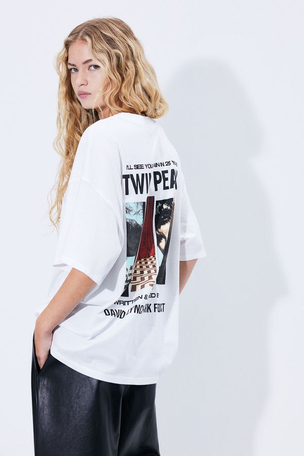 Camiseta oversize con motivo estampado