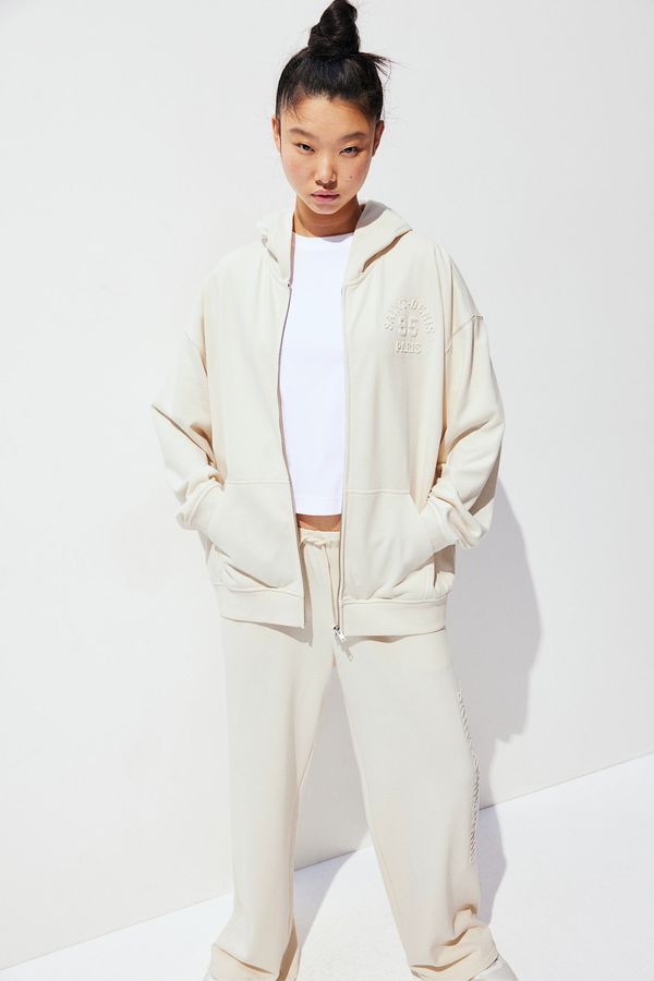 Hoodie oversize con cremallera