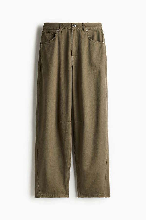 Pantalón de sarga con piernas barril