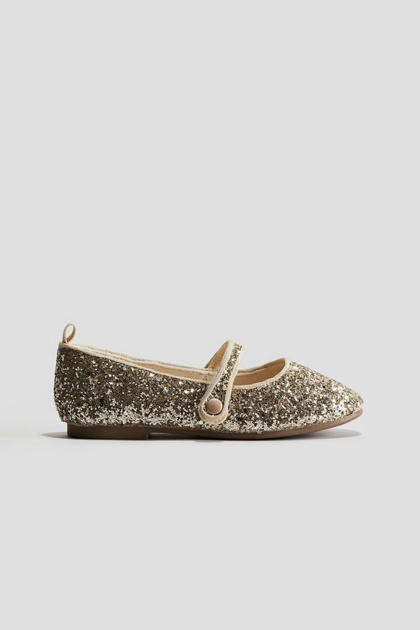 Glittery ballet pumps