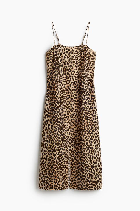 Vestido de tiras con lazada H M CO