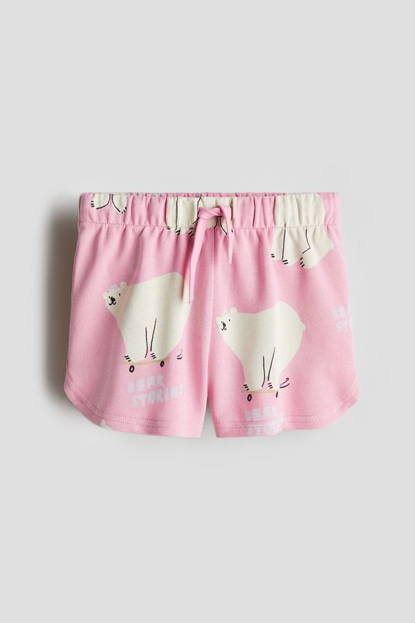 Shorts en franela estampada