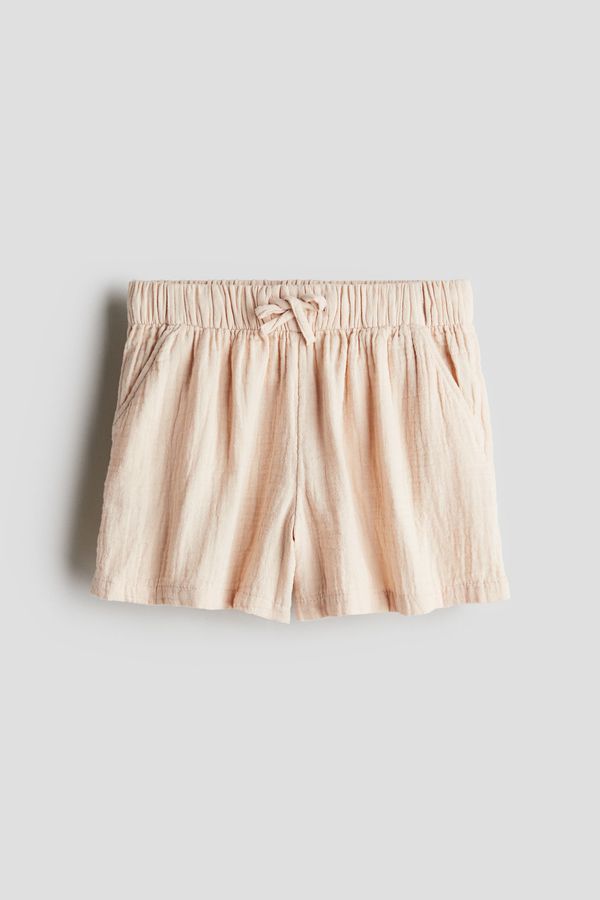 Shorts en muselina de algodón