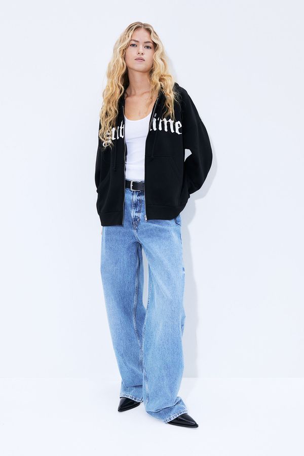 Hoodie oversize con cremallera