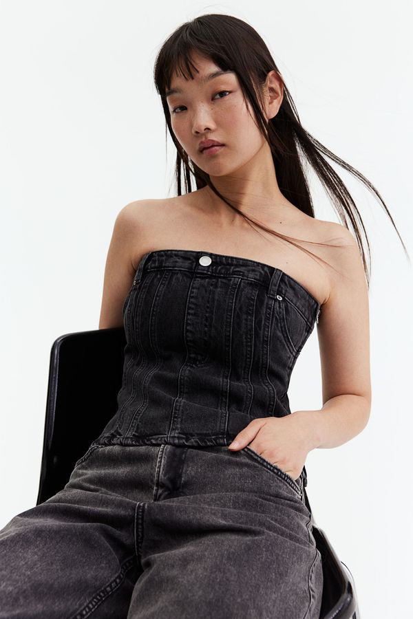 Bustier en denim