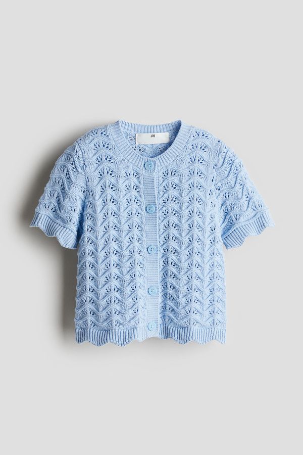 Blusa en punto tejido de algodón con diseño