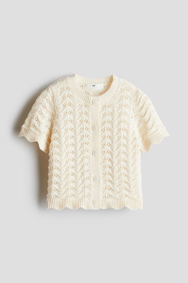 Blusa en punto tejido de algodón con diseño