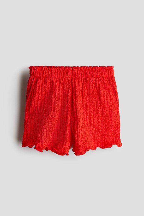 Shorts de punto efecto arrugado