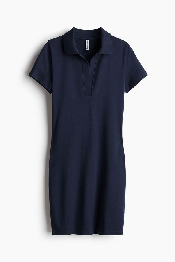 Vestido estilo polo en algodón