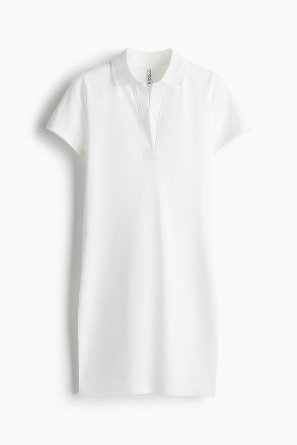 Vestido estilo polo en algodón