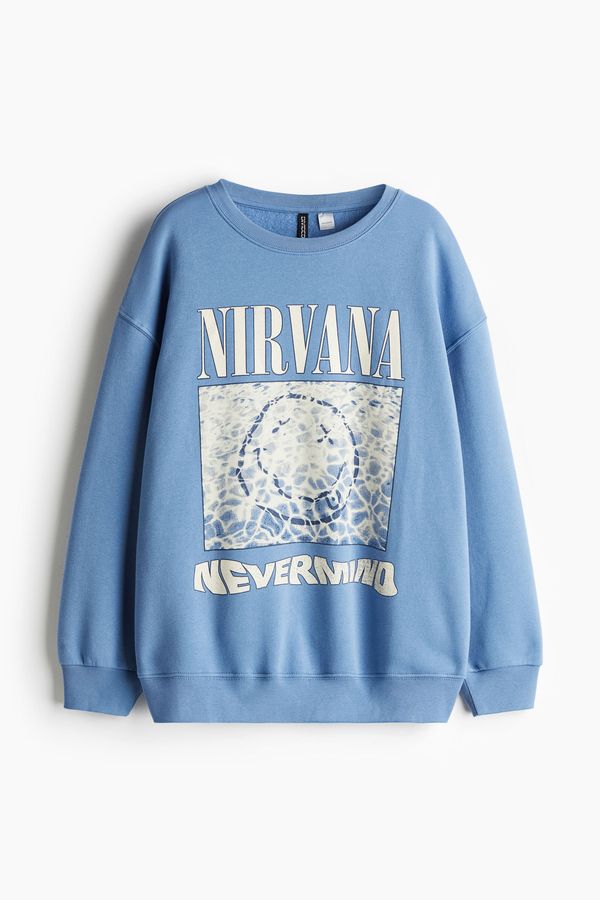 Saco oversize con estampado