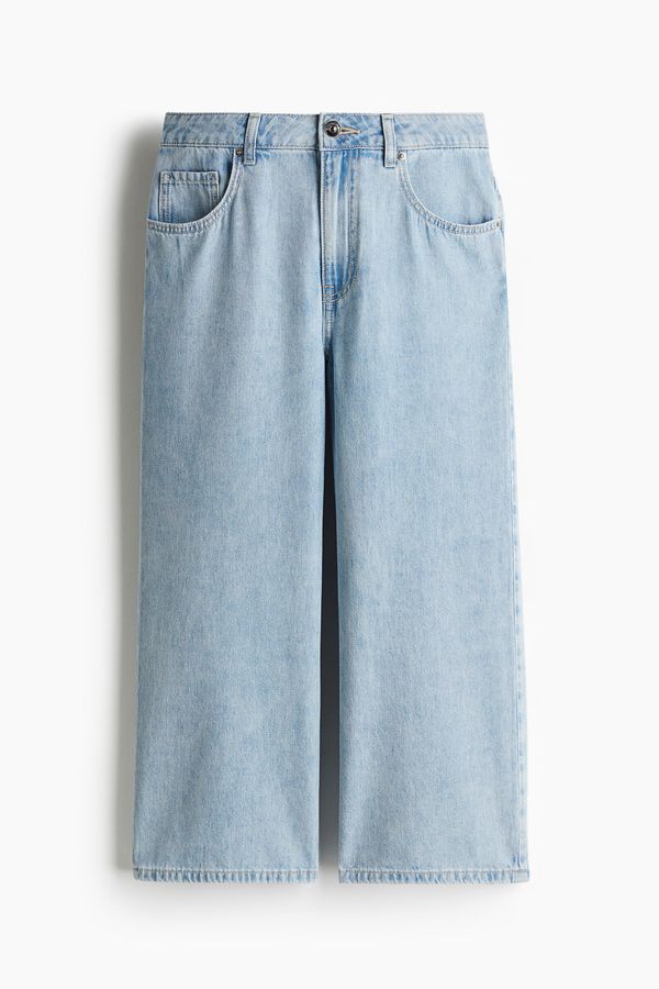 Wide High Cropped Jeans