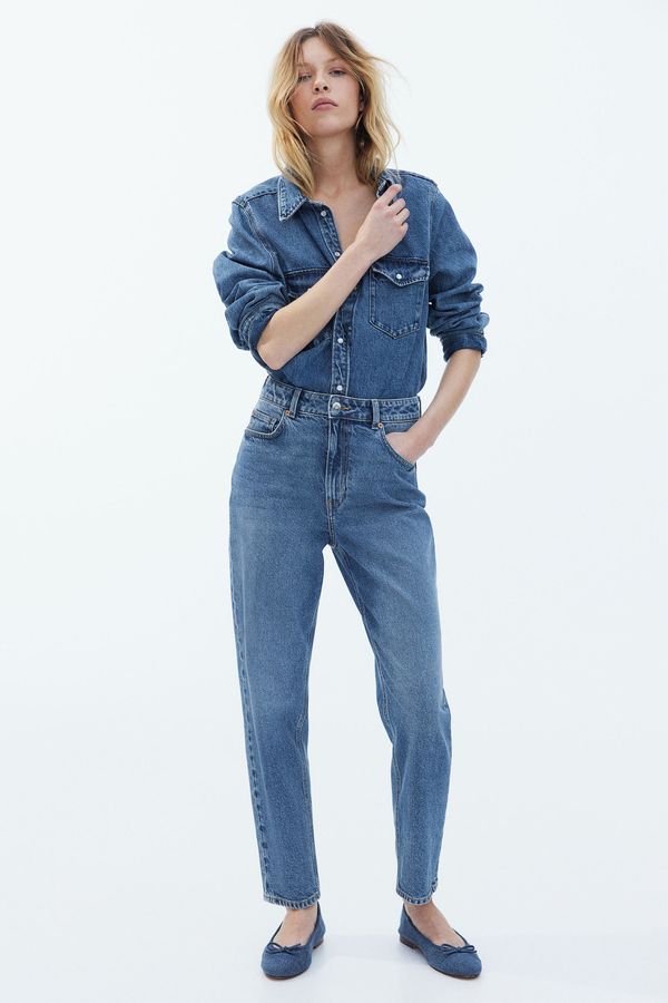 Slim Mom High Ankle Jeans