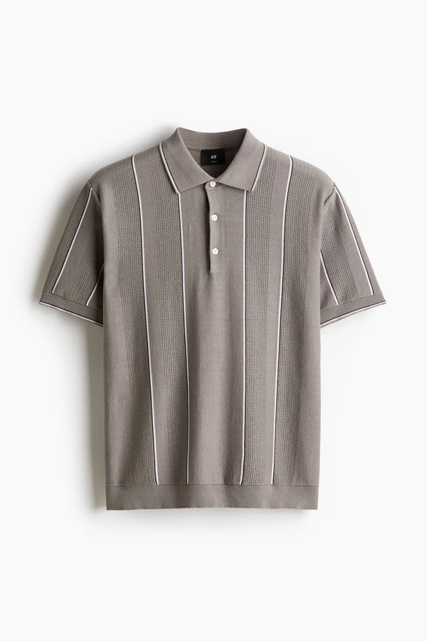 Camiseta polo en tejido pointelle Regular Fit