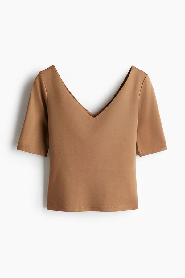 Blusa con escote en V