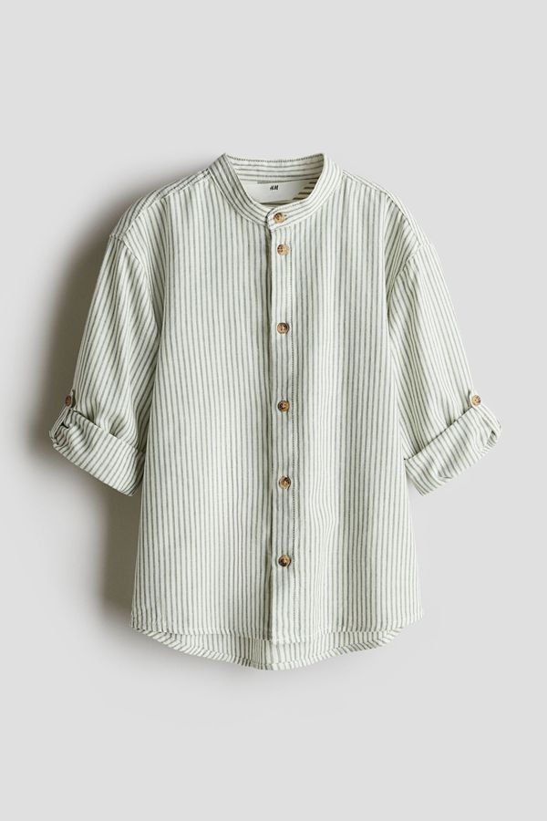 Camisa mao en mezcla de lino