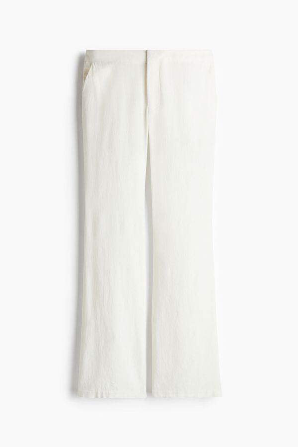 Pantalón clásico en mezcla de lino