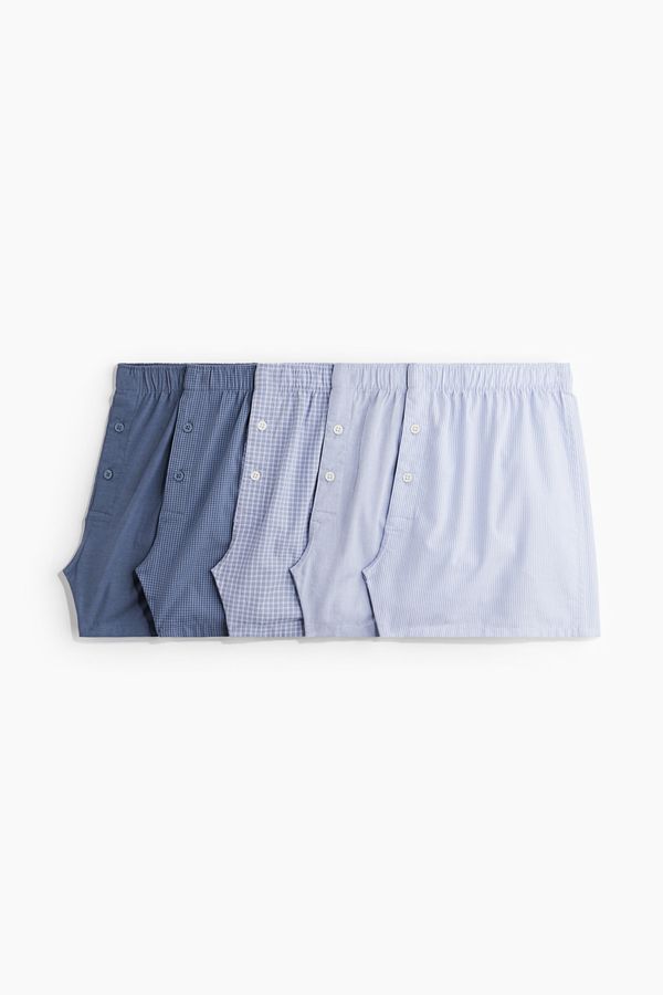 Pack de 5 boxers sueltos en tela de algodón