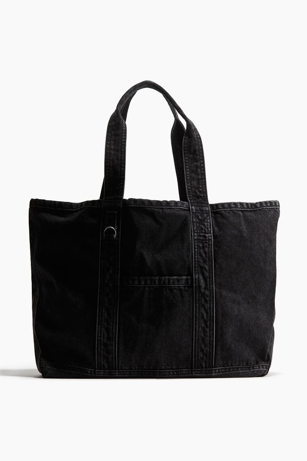 Bolso shopper en denim efecto lavado