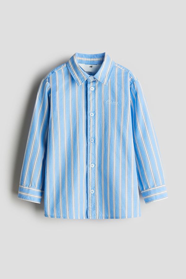 Camisa en popelina de algodón