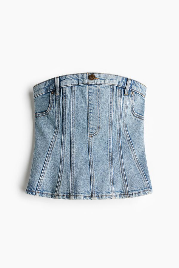 Bustier en denim