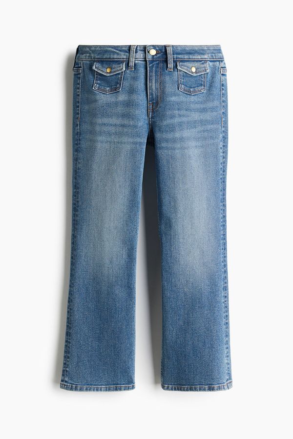 Flared Low Ankle Jeans