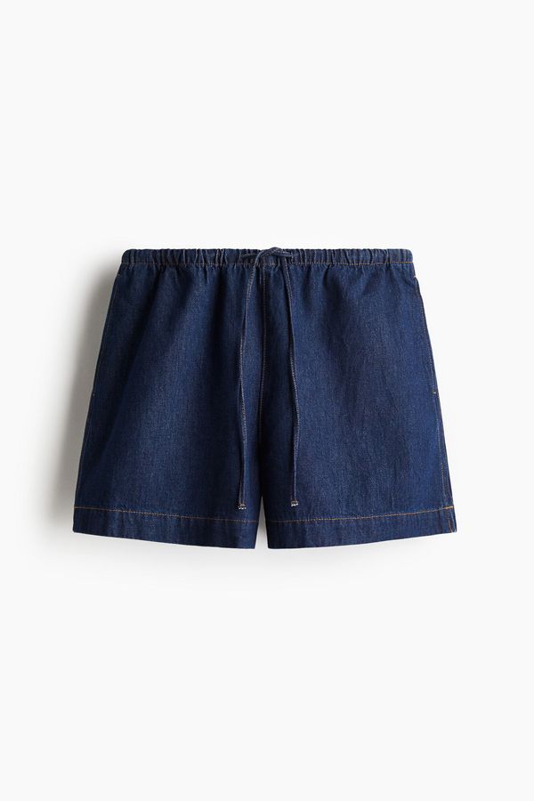 Shorts en denim con cordón de ajuste