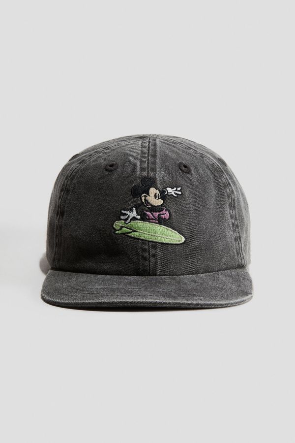 Gorra de algodón con motivo decorativo